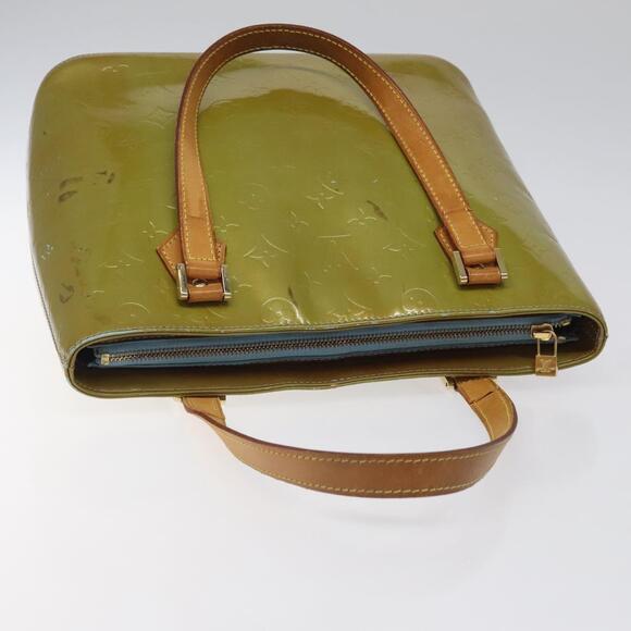 LOUIS VUITTON Monogram Vernis Houston Hand Bag Baby Blue M91005 - Picture 6 of 13